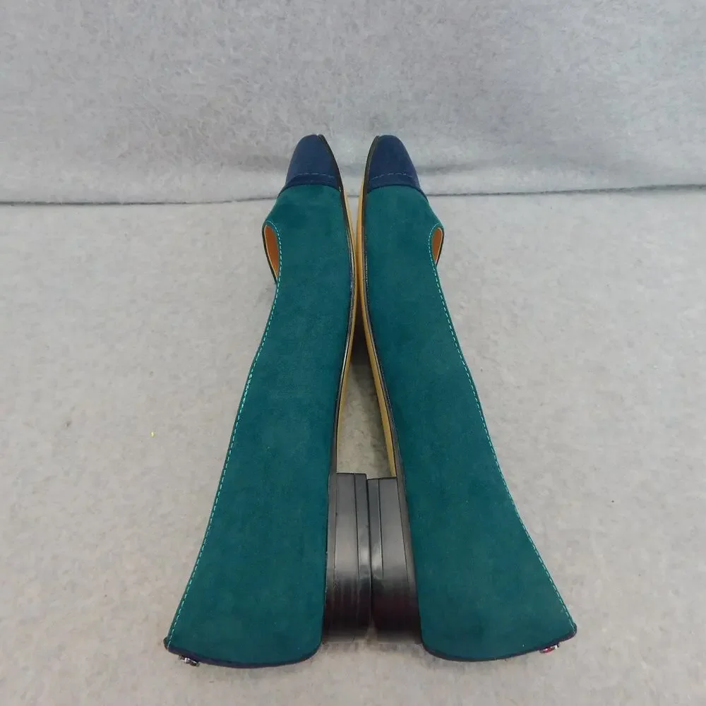 Bandolino Taprinz Ballet Flat Shoes Women Flats Size 8 Green/ Blue New - Picture 6 of 10